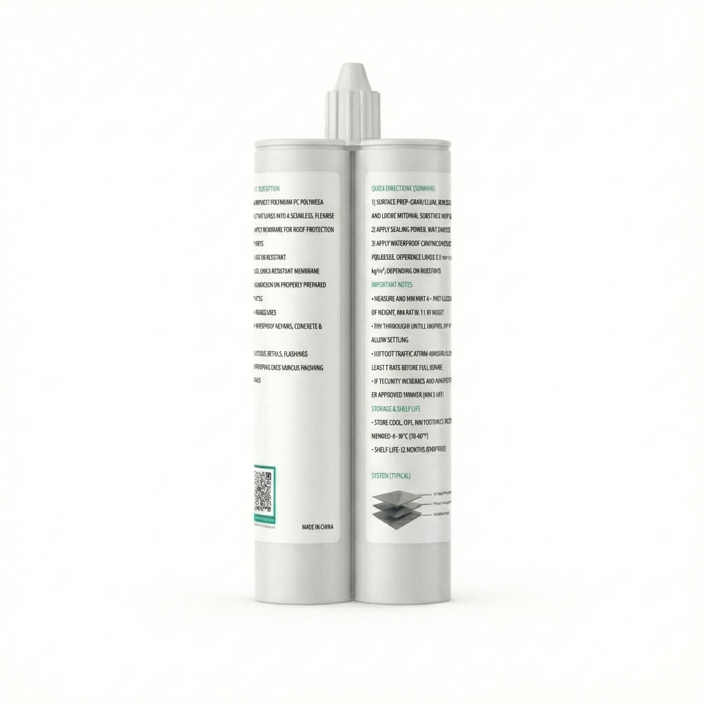 Turean Polyurea Tile Overlay Kit — Dual Cartridge, 2-Component (1:1)