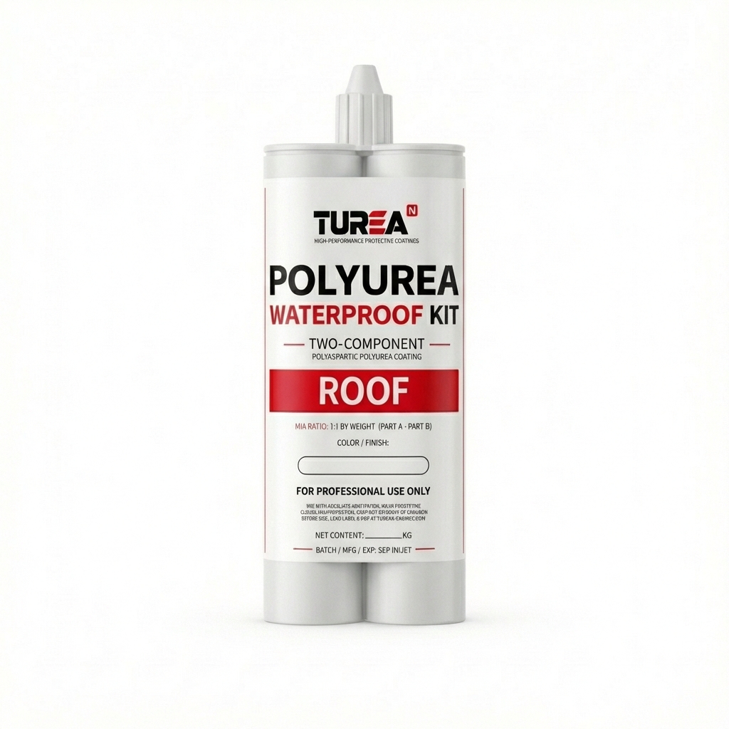 Turean Polyurea Roof Waterproof Repair Kit — Dual Cartridge, 2-Component (1:1)