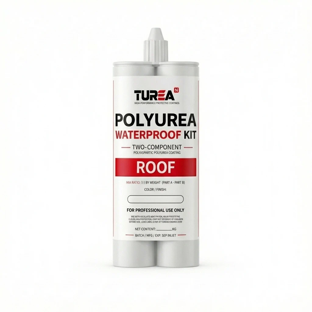Turean Polyurea Roof Waterproof Repair Kit — Dual Cartridge, 2-Component (1:1)