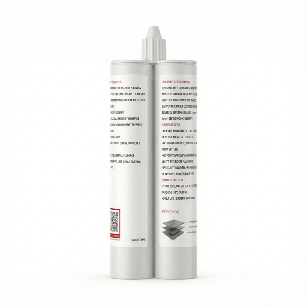 Turean Polyurea Roof Waterproof Repair Kit — Dual Cartridge, 2-Component (1:1)