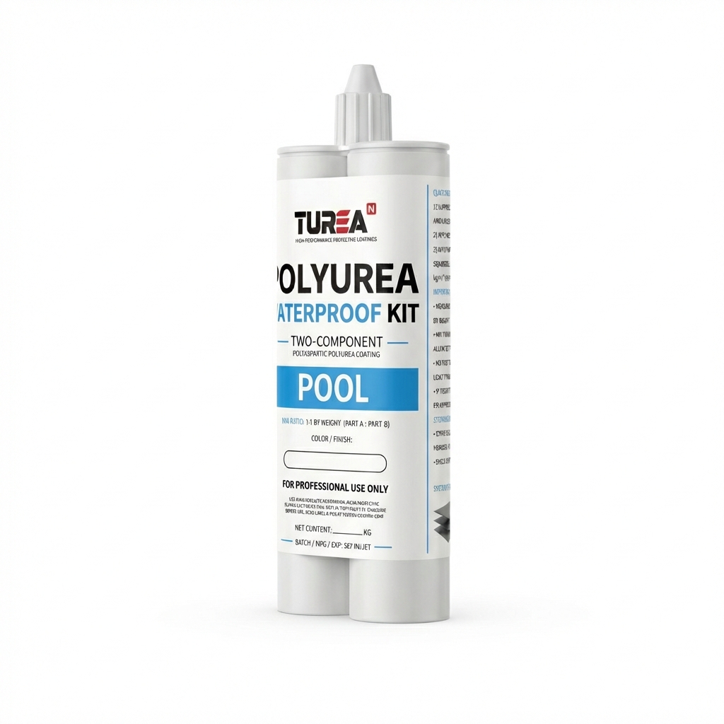 Turean Polyurea Pool Waterproofing Kit — Dual Cartridge, 2-Component (1:1)