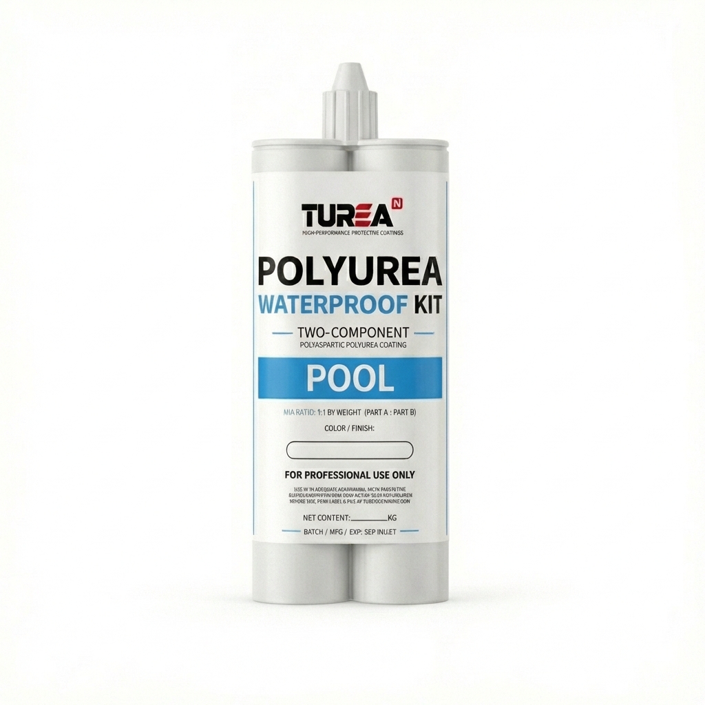 Turean Polyurea Pool Waterproofing Kit — Dual Cartridge, 2-Component (1:1)