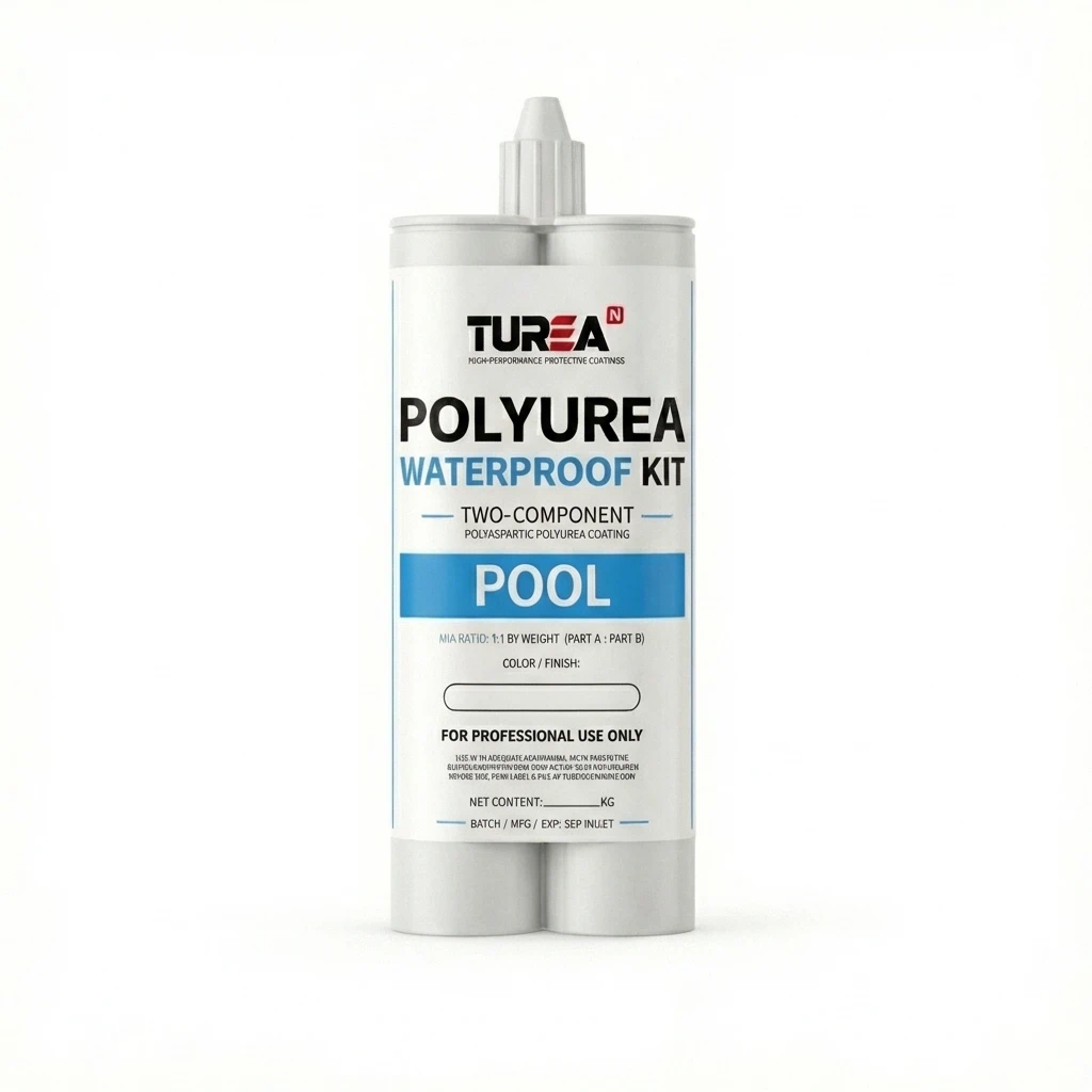 Turean Polyurea Pool Waterproofing Kit — Dual Cartridge, 2-Component (1:1)