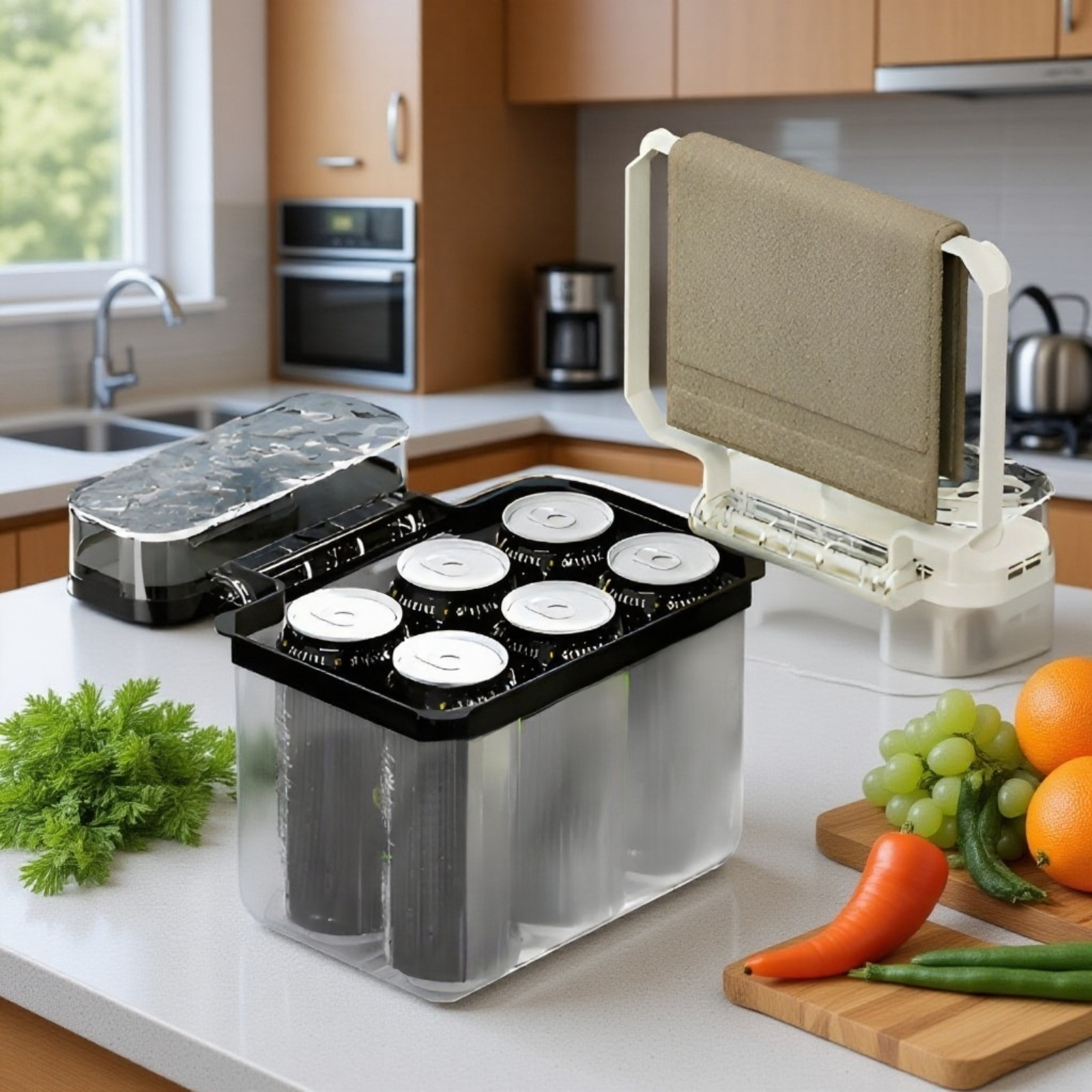 Saugplattenfilter als Küchenzubehör
