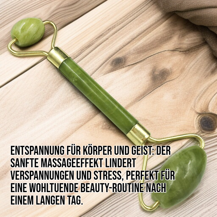 Multifunktionale Handheld Mini Jade Rollen Massager zur Gesichtspflege
