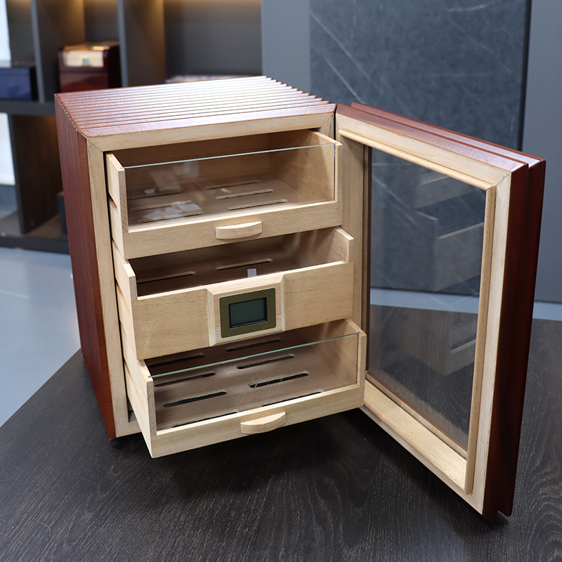Desktop Cigar Humidor Cabinet – Model A150 (High Capacity)