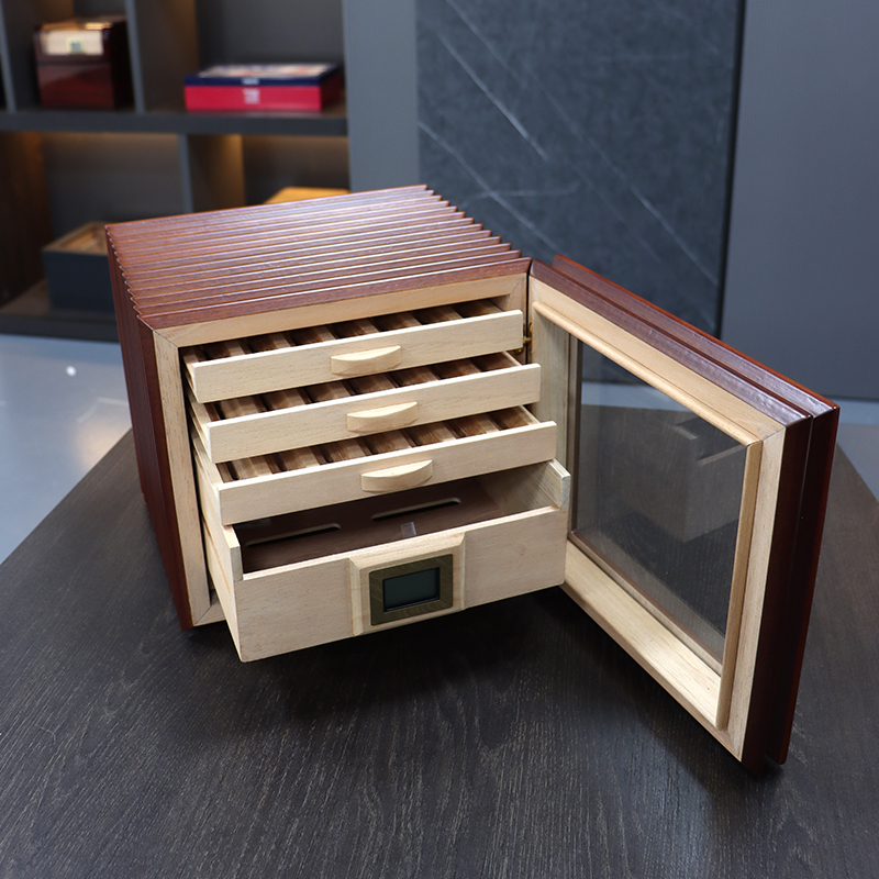 Desktop Cigar Humidor Cabinet – Model A150 (High Capacity)