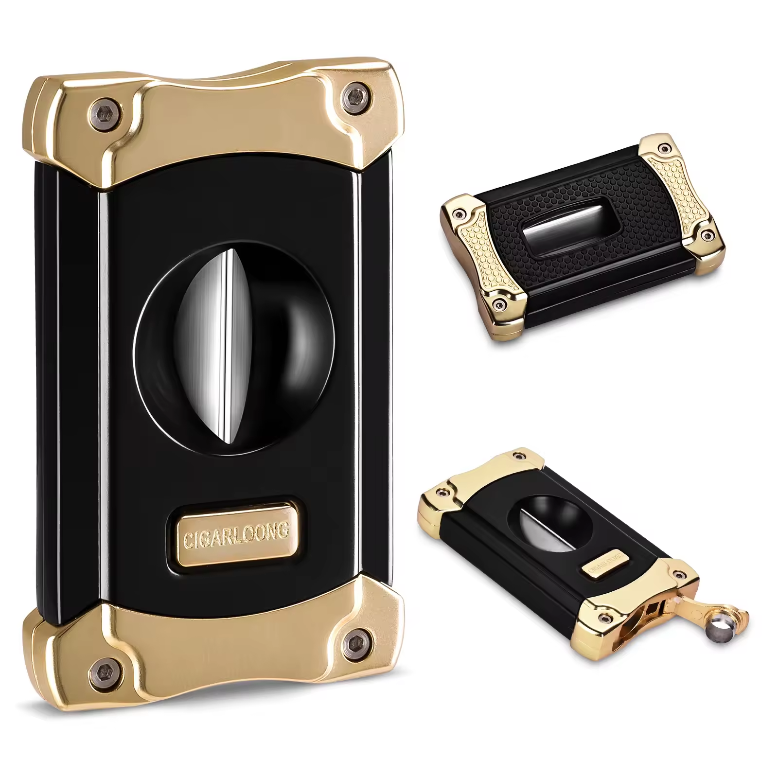 Luxury V-Cut Cigar Cutter – Precision Blade with Premium Metal Design