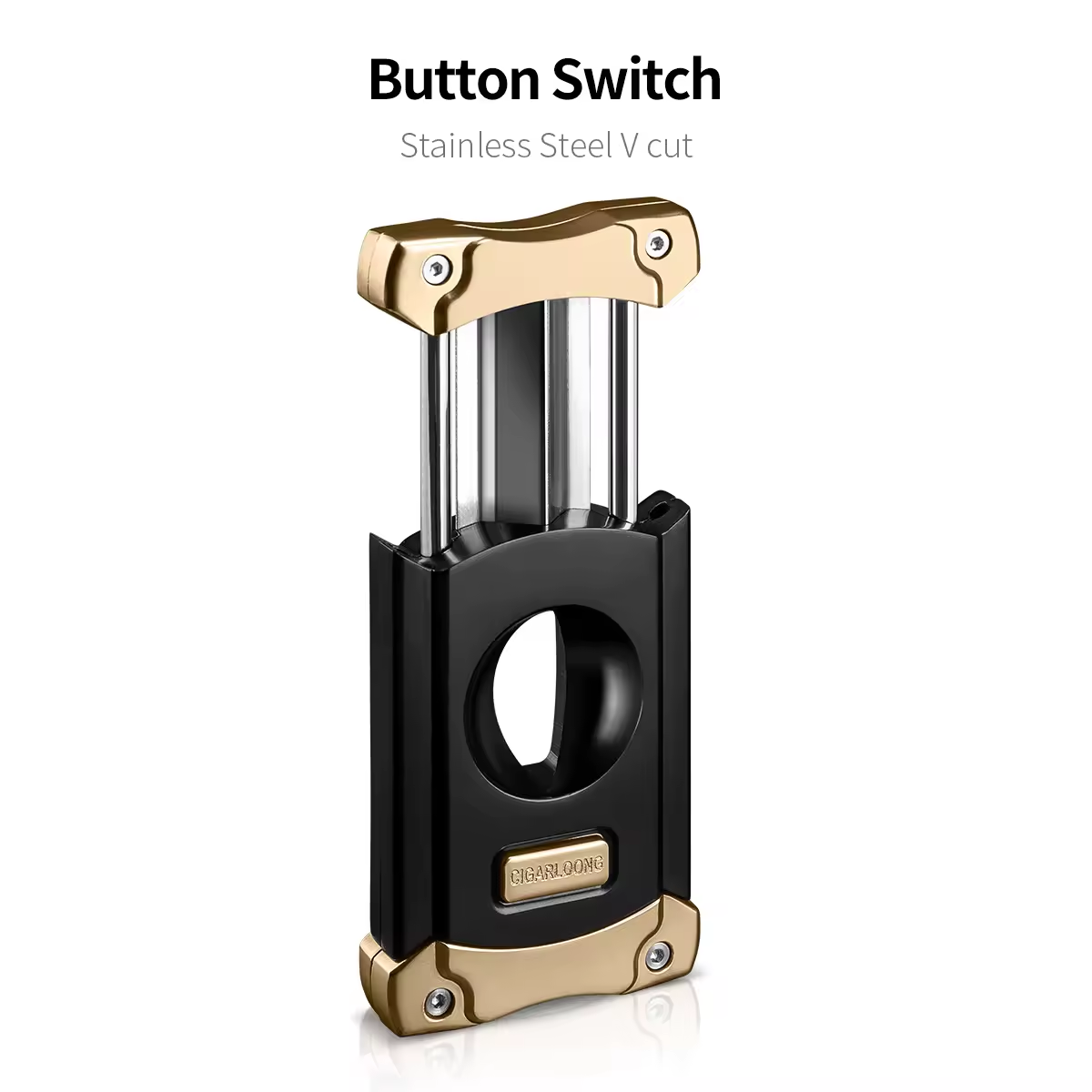 Luxury V-Cut Cigar Cutter – Precision Blade with Premium Metal Design