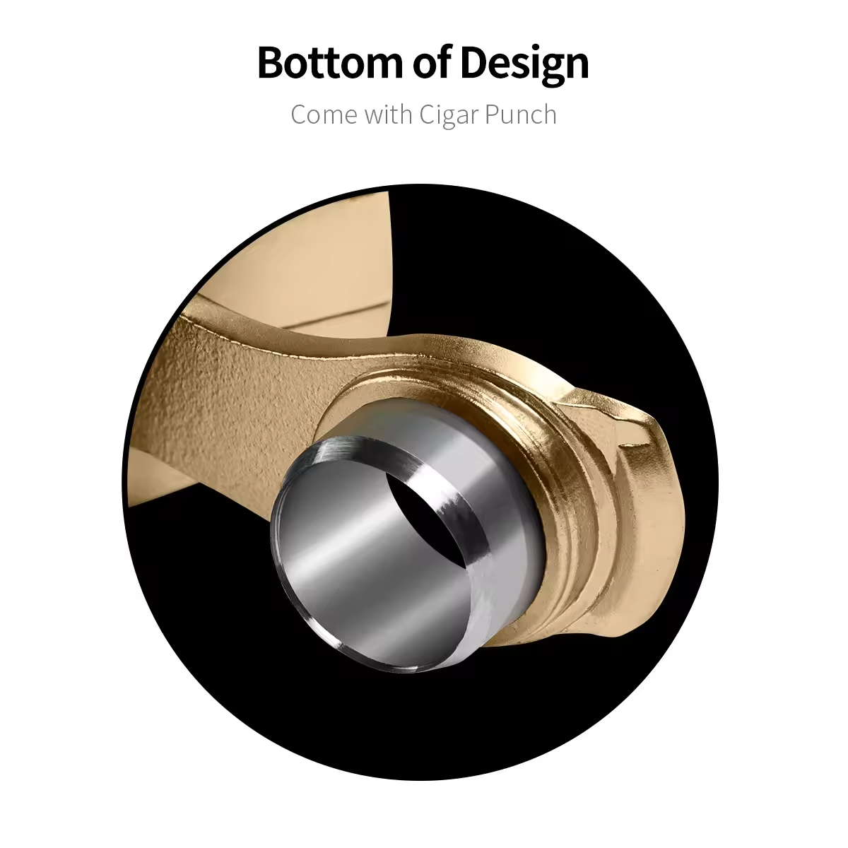 Luxury V-Cut Cigar Cutter – Precision Blade with Premium Metal Design