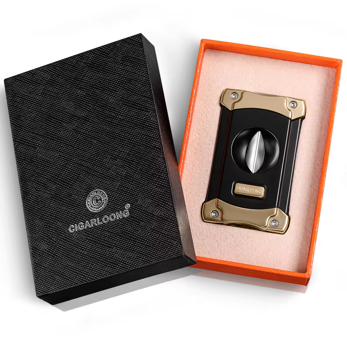 Luxury V-Cut Cigar Cutter – Precision Blade with Premium Metal Design