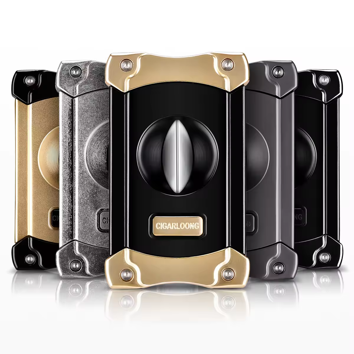 Luxury V-Cut Cigar Cutter – Precision Blade with Premium Metal Design