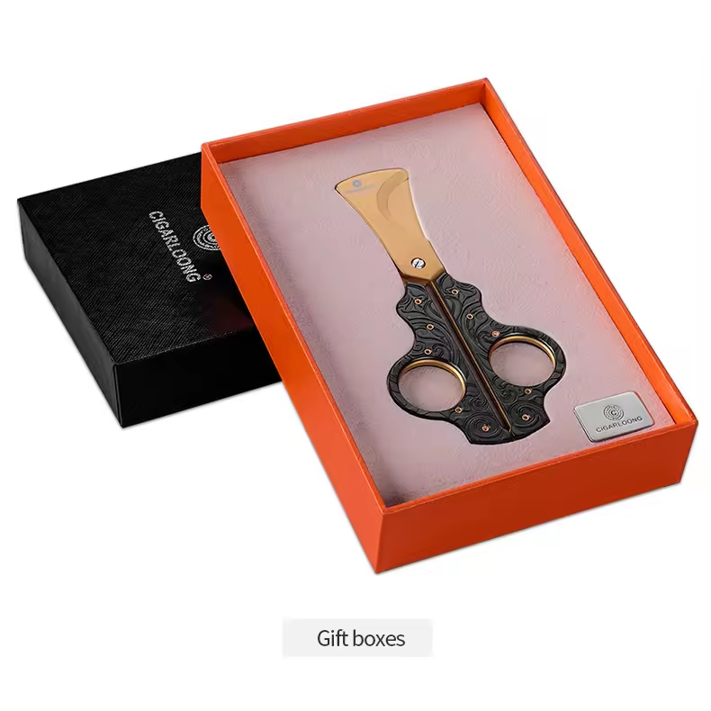 Premium Scissor-Style Cigar Cutter – Luxury Gift Box Edition