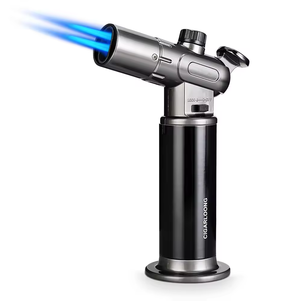 Professional Torch Flame Cigar Lighter – Adjustable Jet Flame Design