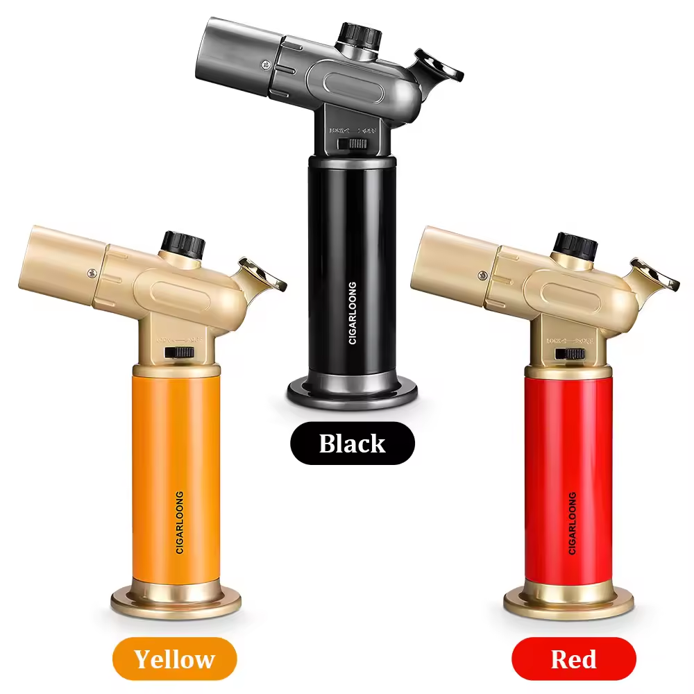 Professional Torch Flame Cigar Lighter – Adjustable Jet Flame Design