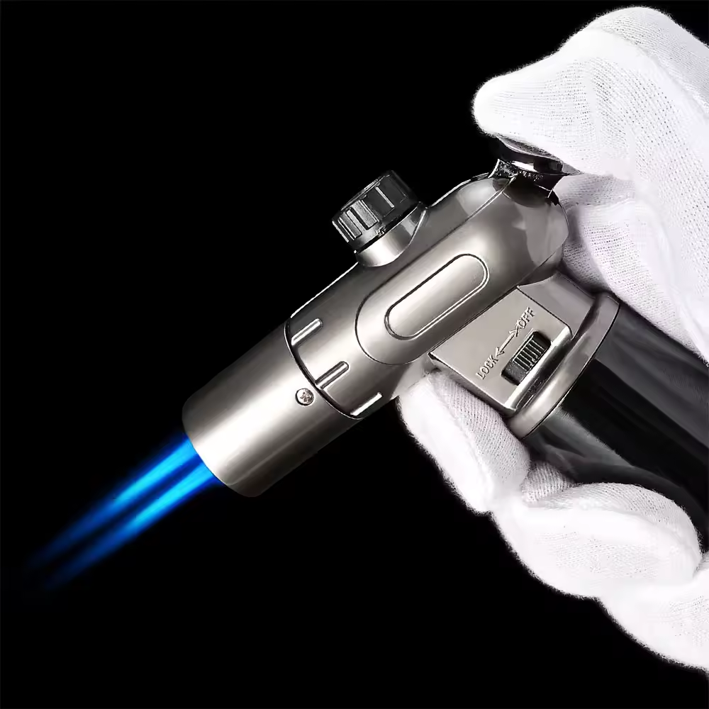 Professional Torch Flame Cigar Lighter – Adjustable Jet Flame Design