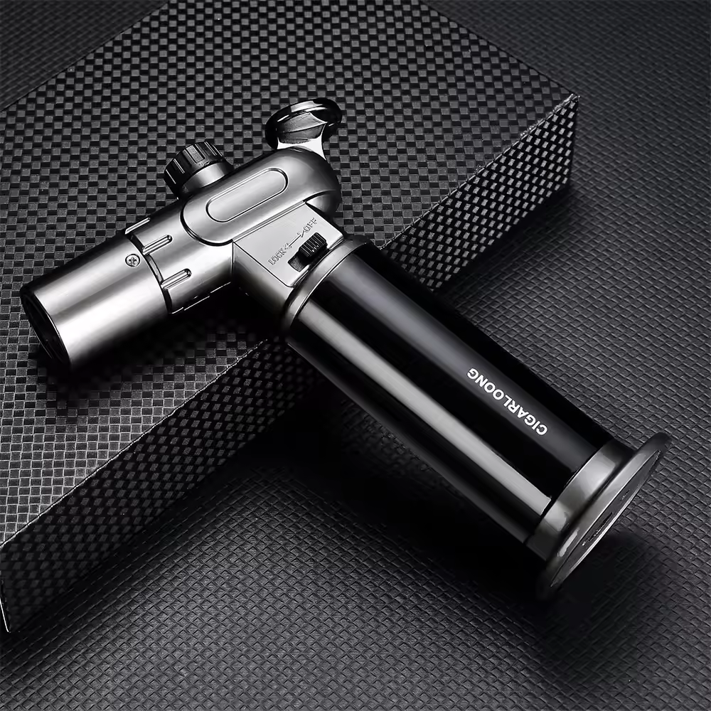 Professional Torch Flame Cigar Lighter – Adjustable Jet Flame Design