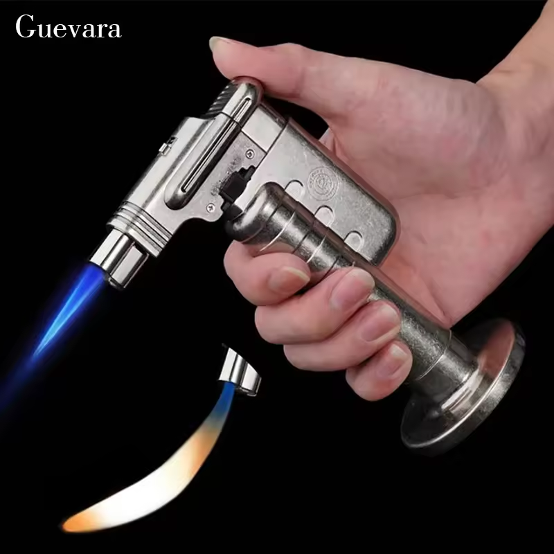 Heavy-Duty Jet Flame Cigar Lighter – Industrial Metal Torch Design