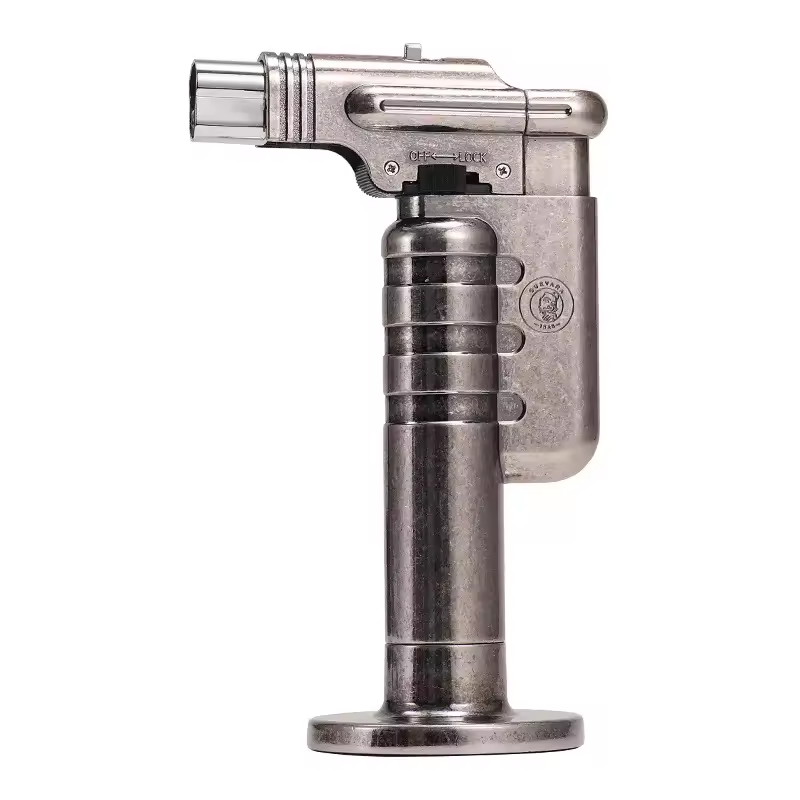 Heavy-Duty Jet Flame Cigar Lighter – Industrial Metal Torch Design