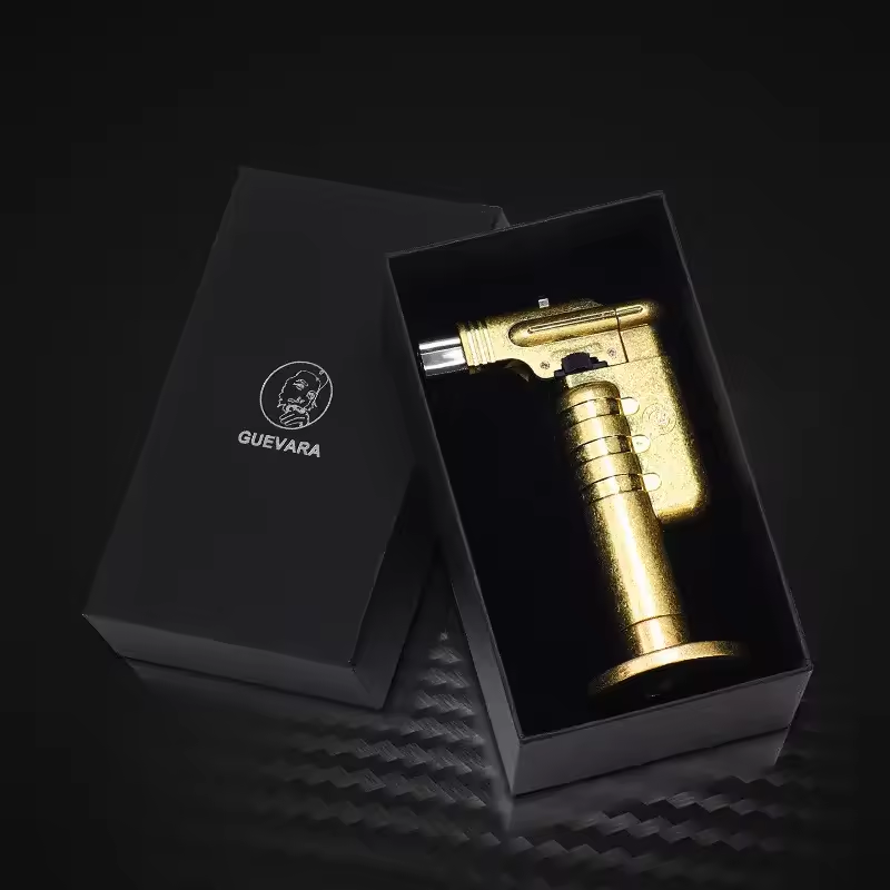 Heavy-Duty Jet Flame Cigar Lighter – Industrial Metal Torch Design