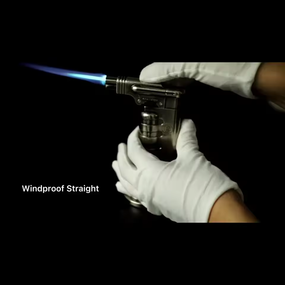 Heavy-Duty Jet Flame Cigar Lighter – Industrial Metal Torch Design