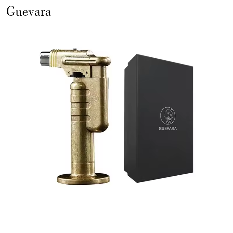 Heavy-Duty Jet Flame Cigar Lighter – Industrial Metal Torch Design