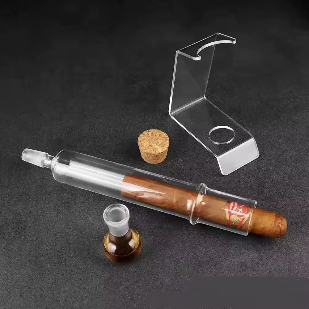 Glass Cigar Preservation Tube – Portable Humidity Control Storage