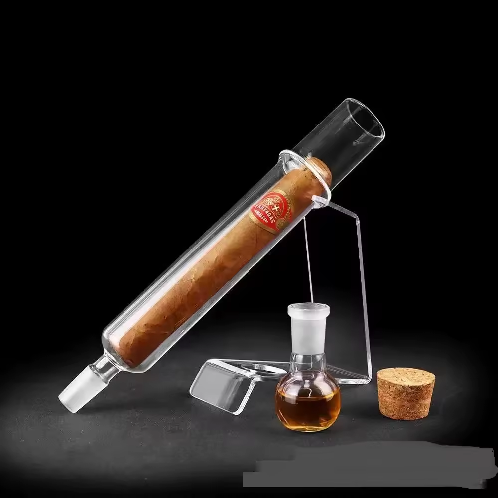 Glass Cigar Preservation Tube – Portable Humidity Control Storage