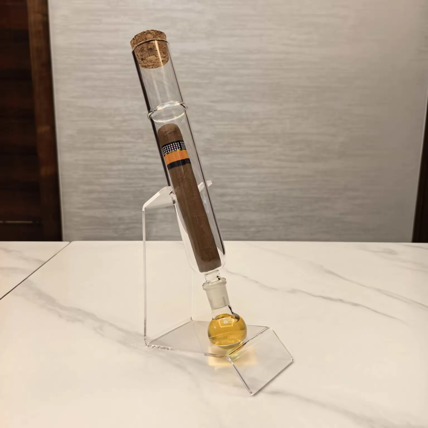 Glass Cigar Preservation Tube – Portable Humidity Control Storage