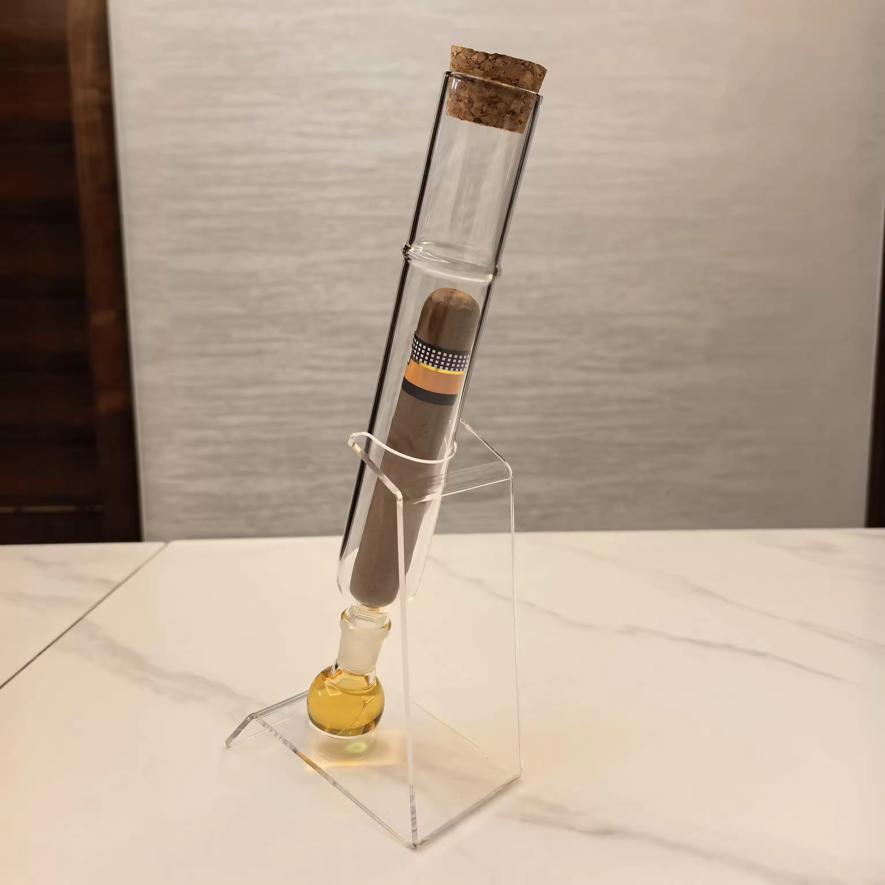 Glass Cigar Preservation Tube – Portable Humidity Control Storage