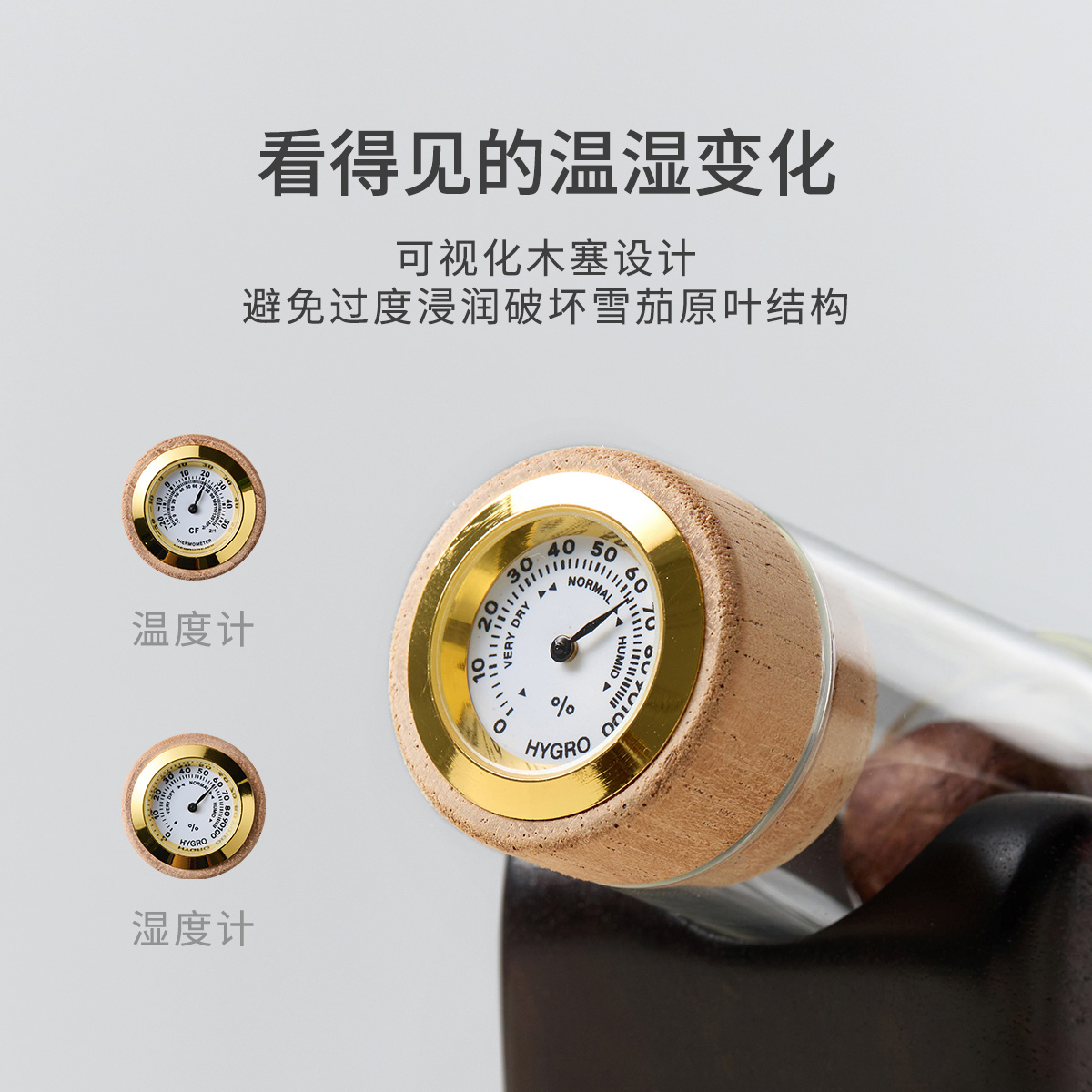 Five-Tube Glass Cigar Preservation Display – Luxury Multi-Cigar Aging System