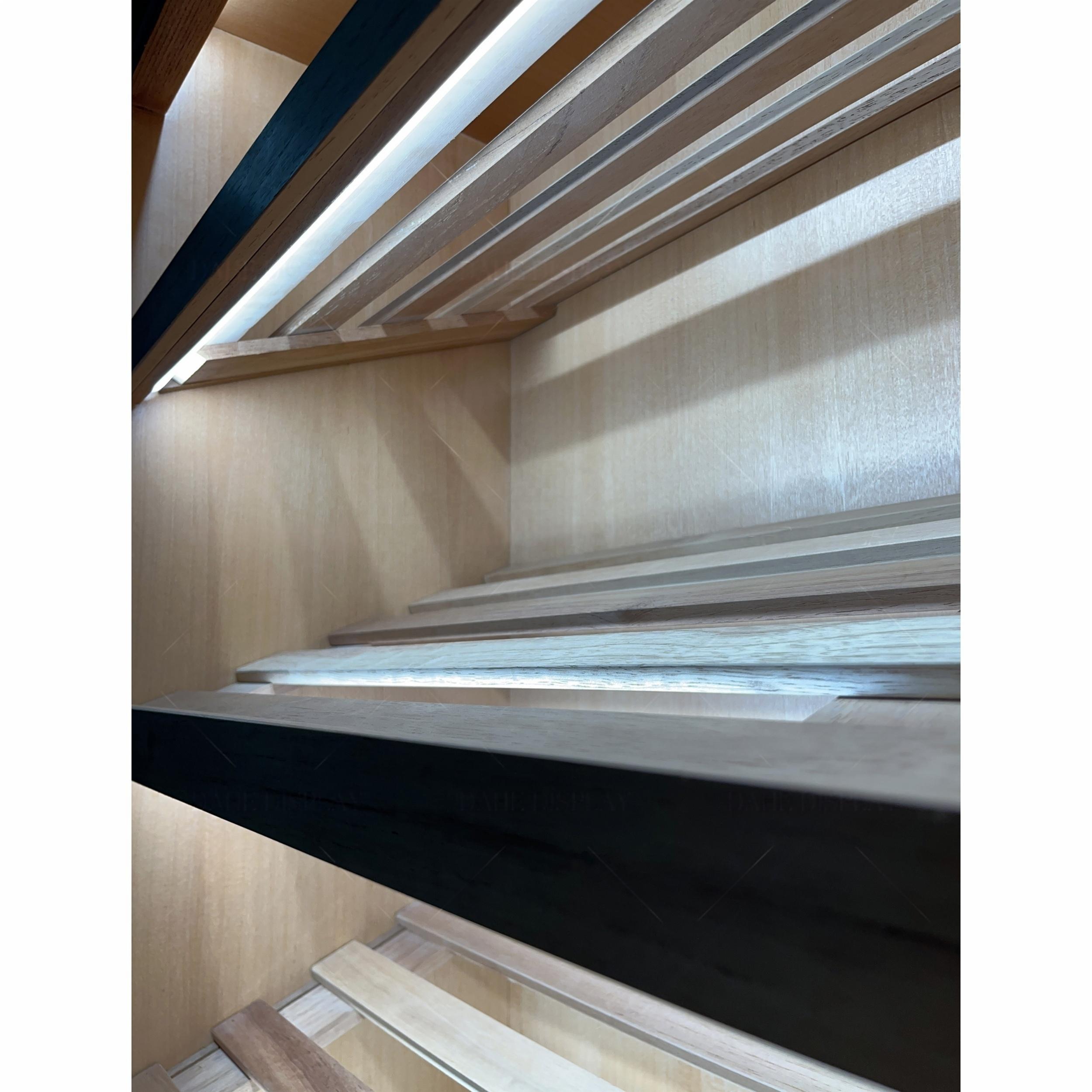 Sliding Glass Door Cigar Humidor Cabinet with Sealing Strips, Spanish Cedar Shelves & Humidifier Included – 47.24" W × 15.75" D × 78.74" H