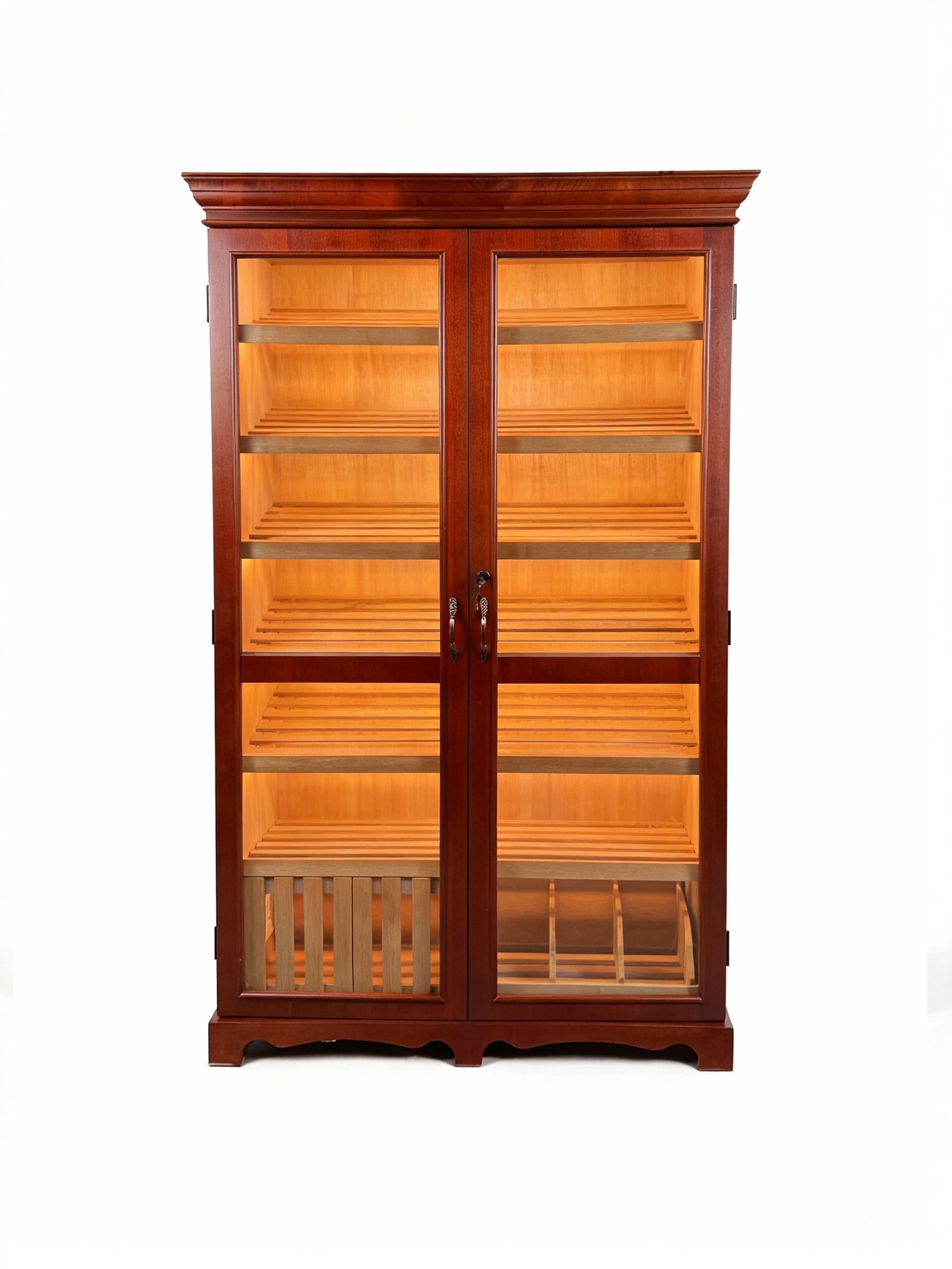 Redwood Double-Door Cigar Humidor