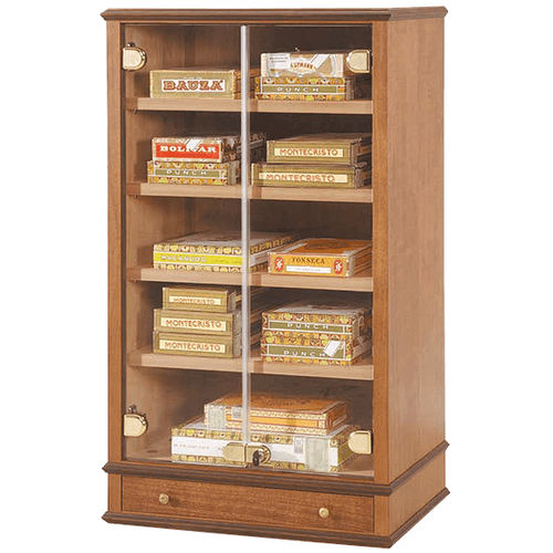 Classic Wooden Cigar Display Cabinet