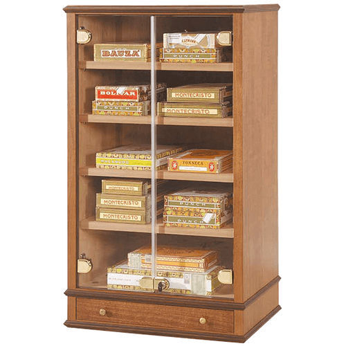 Classic Wooden Cigar Display Cabinet