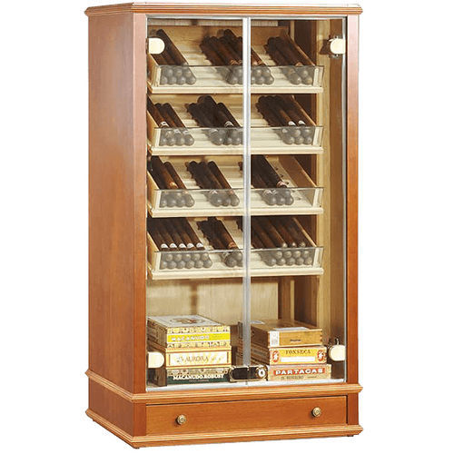Classic Wooden Cigar Display Cabinet
