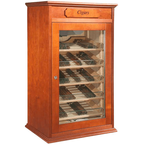 Wooden Cigar Humidor Cabinet with Glass Front