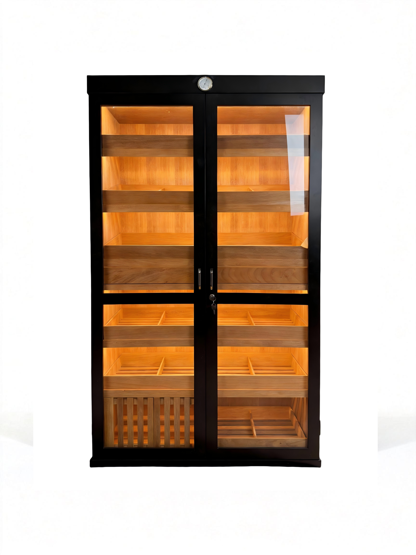 Basic Double-Door Cigar Humidor – Black