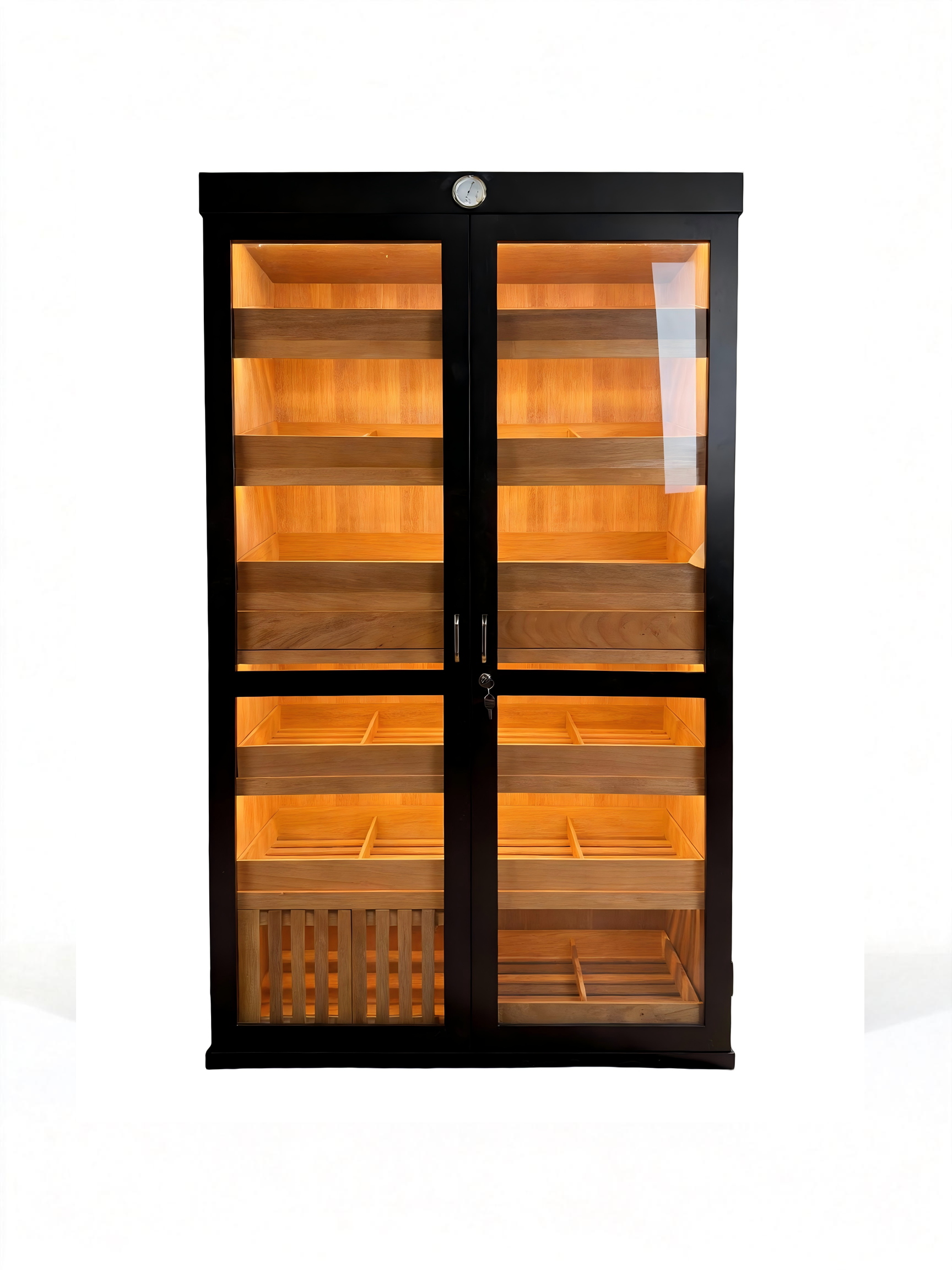 Basic Double-Door Cigar Humidor – Black