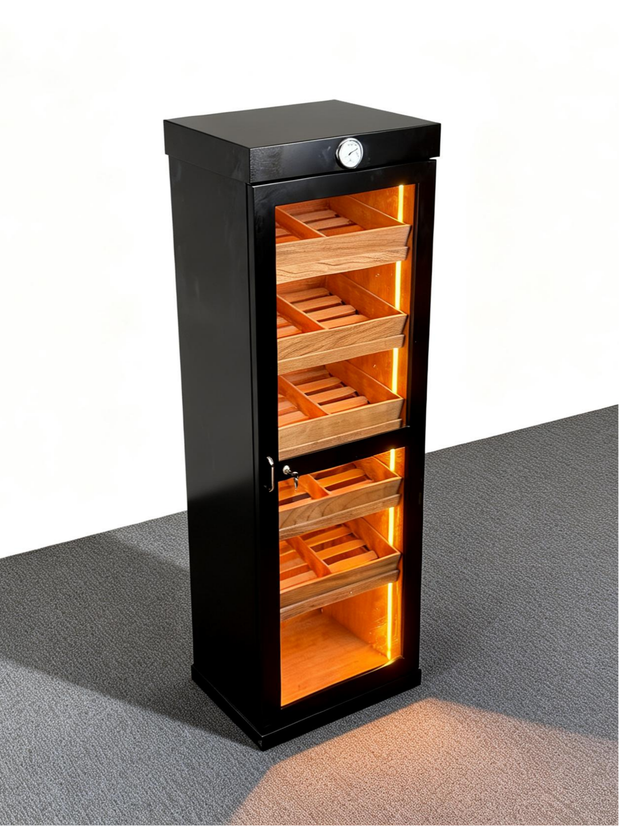 Basic Single-Door Cigar Humidor Cabinet