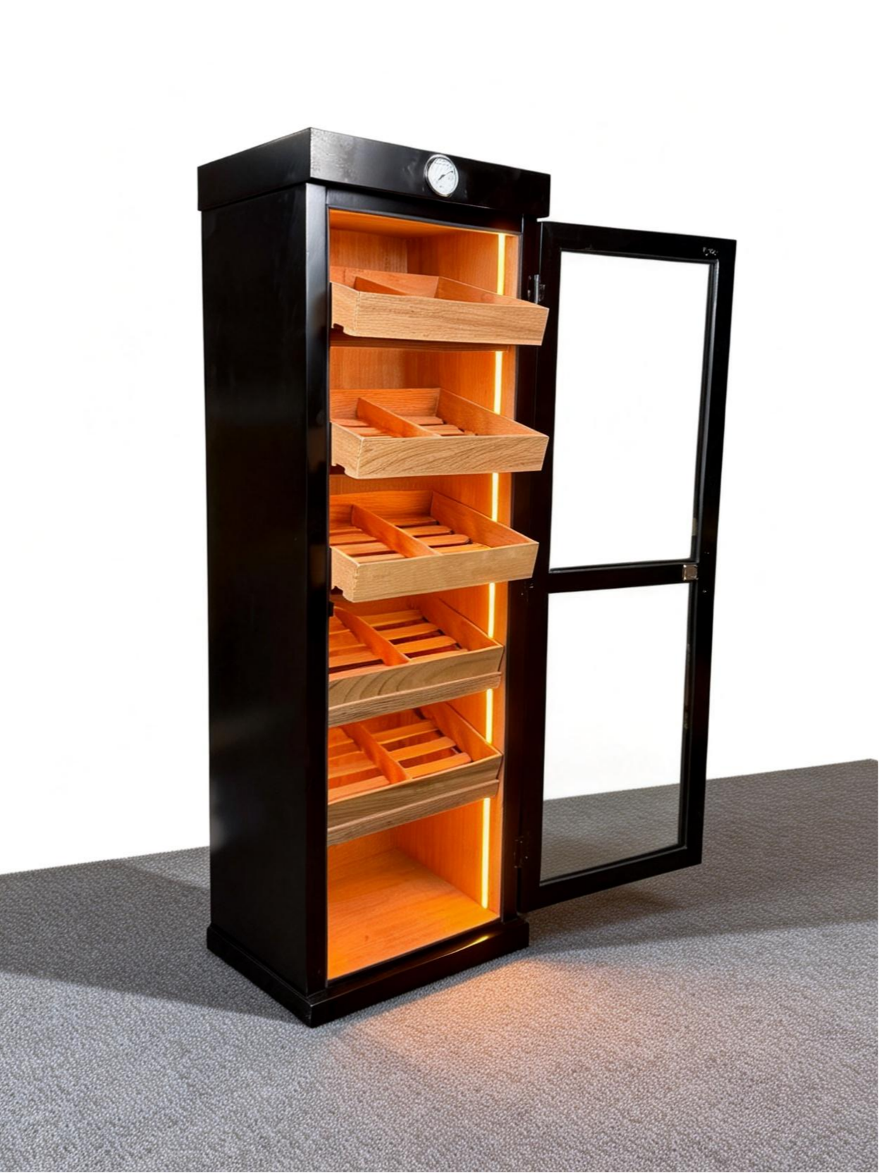 Basic Single-Door Cigar Humidor Cabinet