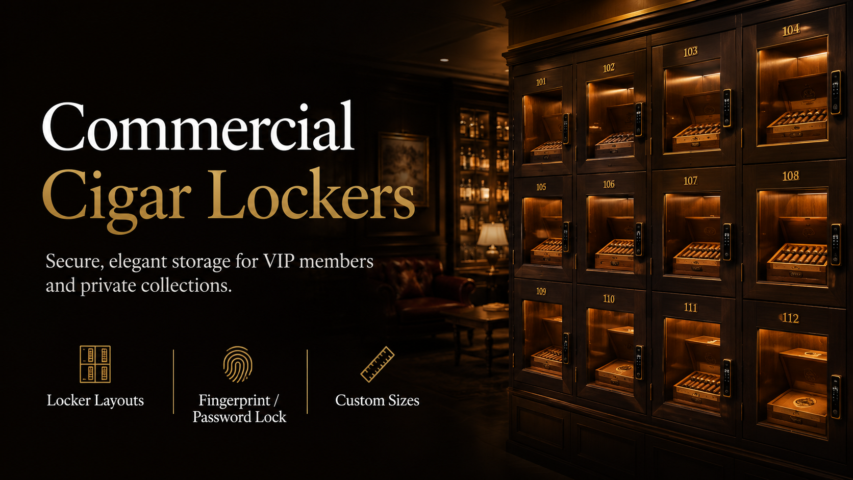 Commercial Cigar Lockers