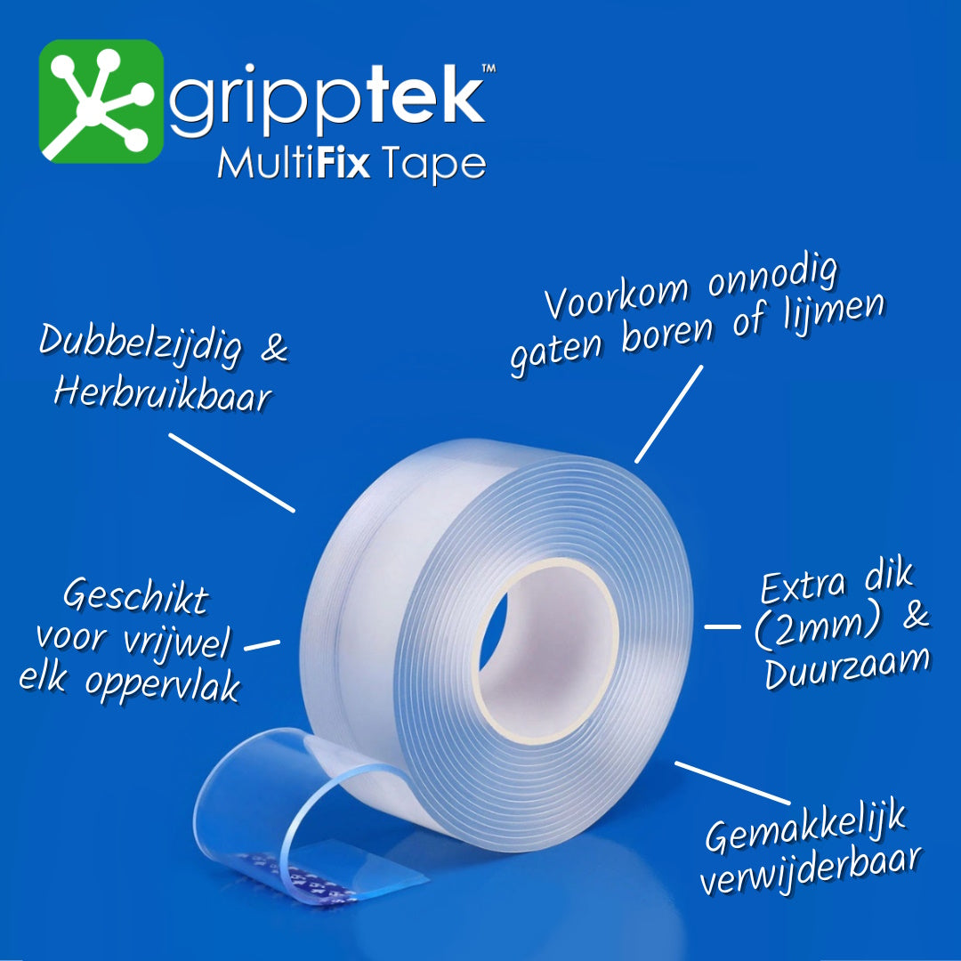GrippTek® MultiFix Tape + Pads Kleefbundel