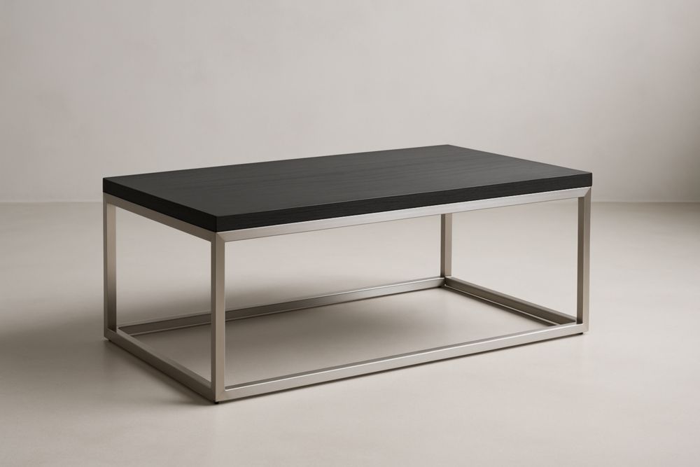 Tavolino in acciaio inossidabile nero