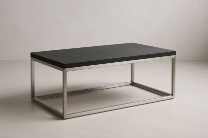 Tavolino in acciaio inossidabile nero