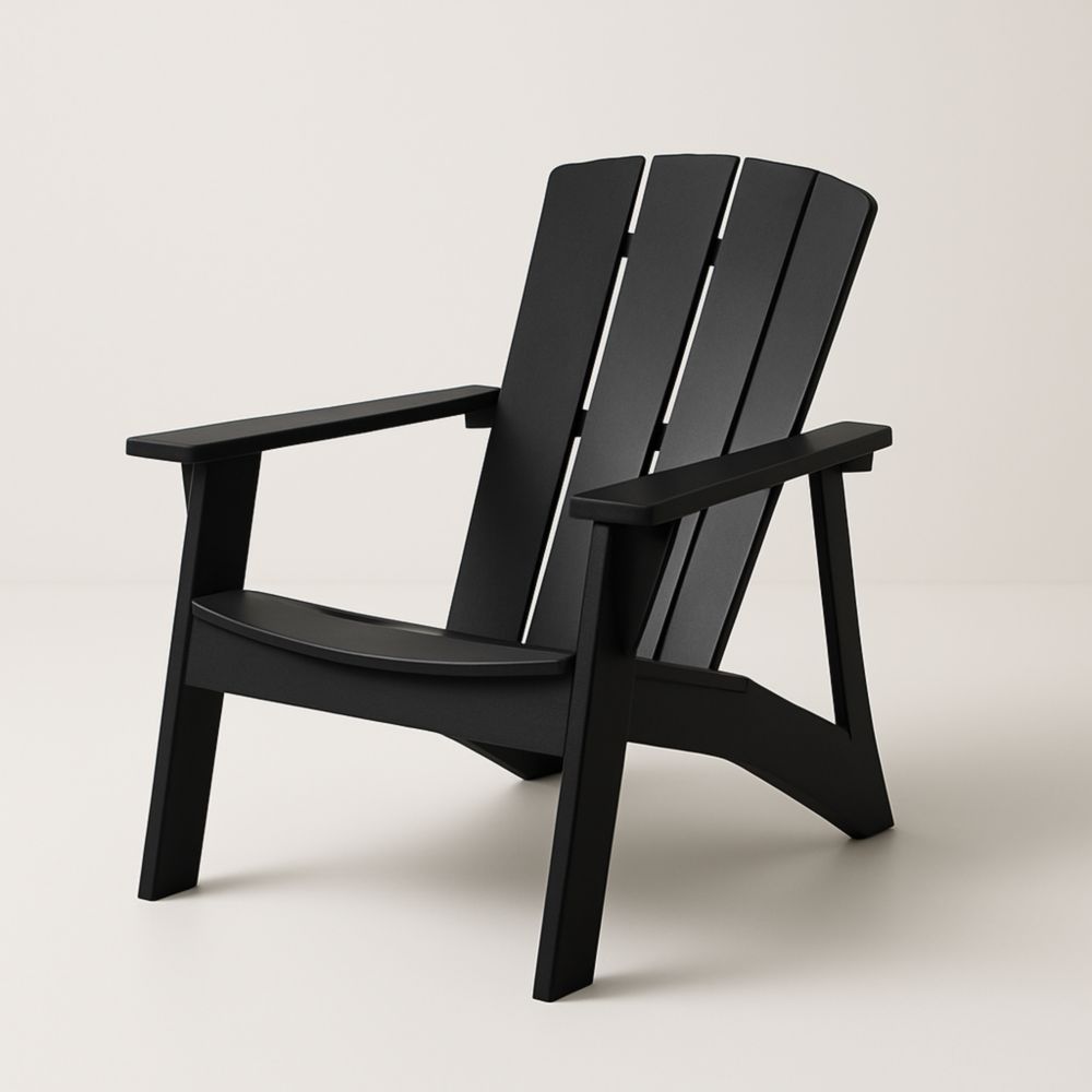 Chaise Adirondack noire