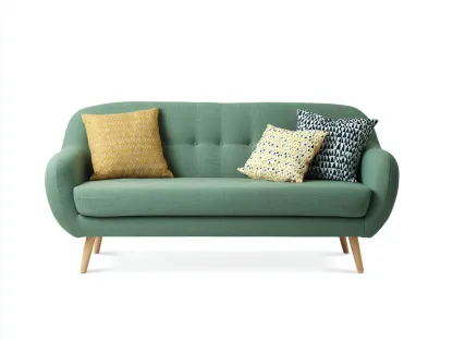 Sofa Stoff 185x82x90 cm - grün - geeignet für Wohnzimmer - modernes skandinavisches Design-Spacesta