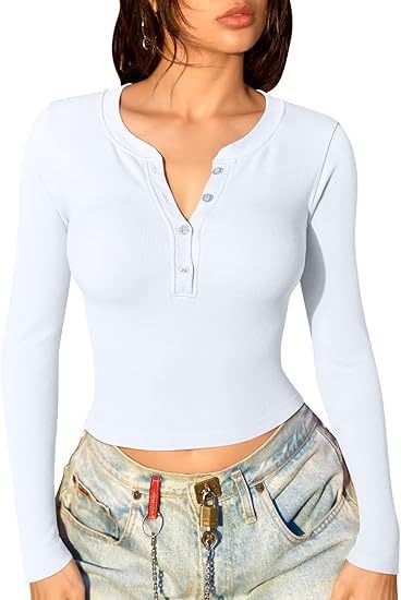 Women Crop Tops Yoga Shirts Seamless Long Sleeve Top Fashion Basic Tee