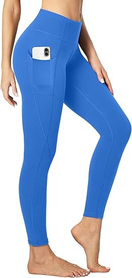 Leggings with Pockets for Women Tummy Control High Waisted Yoga Pants Women Compression Workout Leggings
