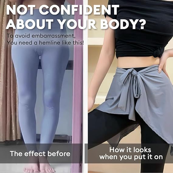 Butt Cover up for Leggings, Ballet Wrap Skirt Women Gym Cover Up Dance Wraps Skirt, Athletic Skirt for Yoga Gym